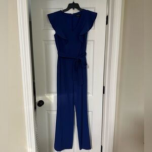 Tahari Blue Jumpsuit with pockets!